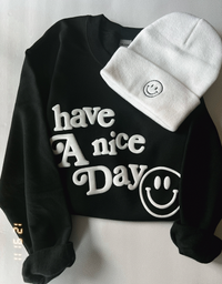 Have A Nice Day Puff Graphic Sweatshirt