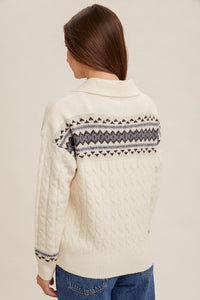 Elodie Collared Sweater