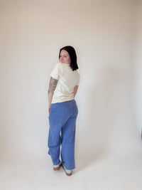 Cloud Comfort Mineral-Washed Terry Lounge Pants -Washed Denim