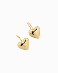 Bubble Heart Drop Hoop Earrings