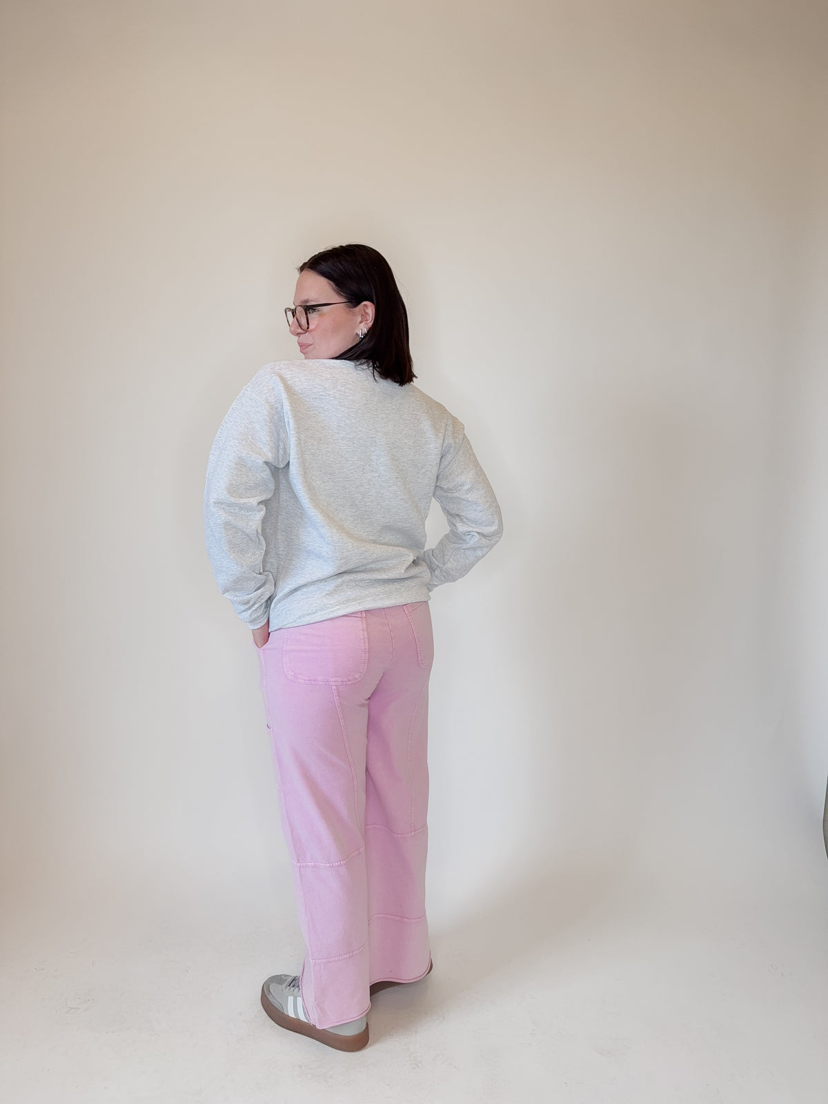 Cloud Comfort Mineral-Washed Terry Lounge Pants - Prizm Pink