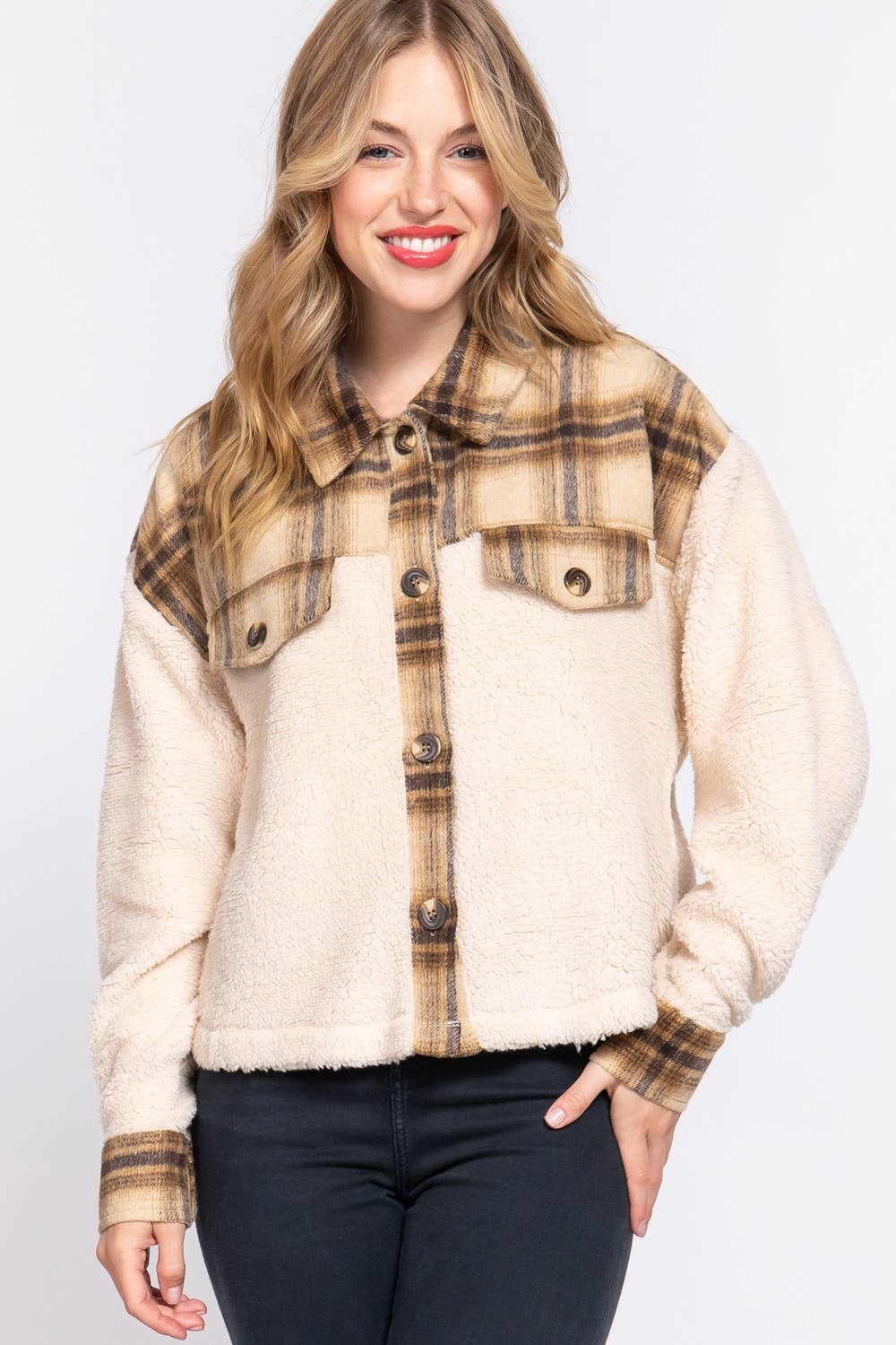 Hadley Button Down Plaid Jacket