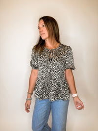 Gia Leopard Top