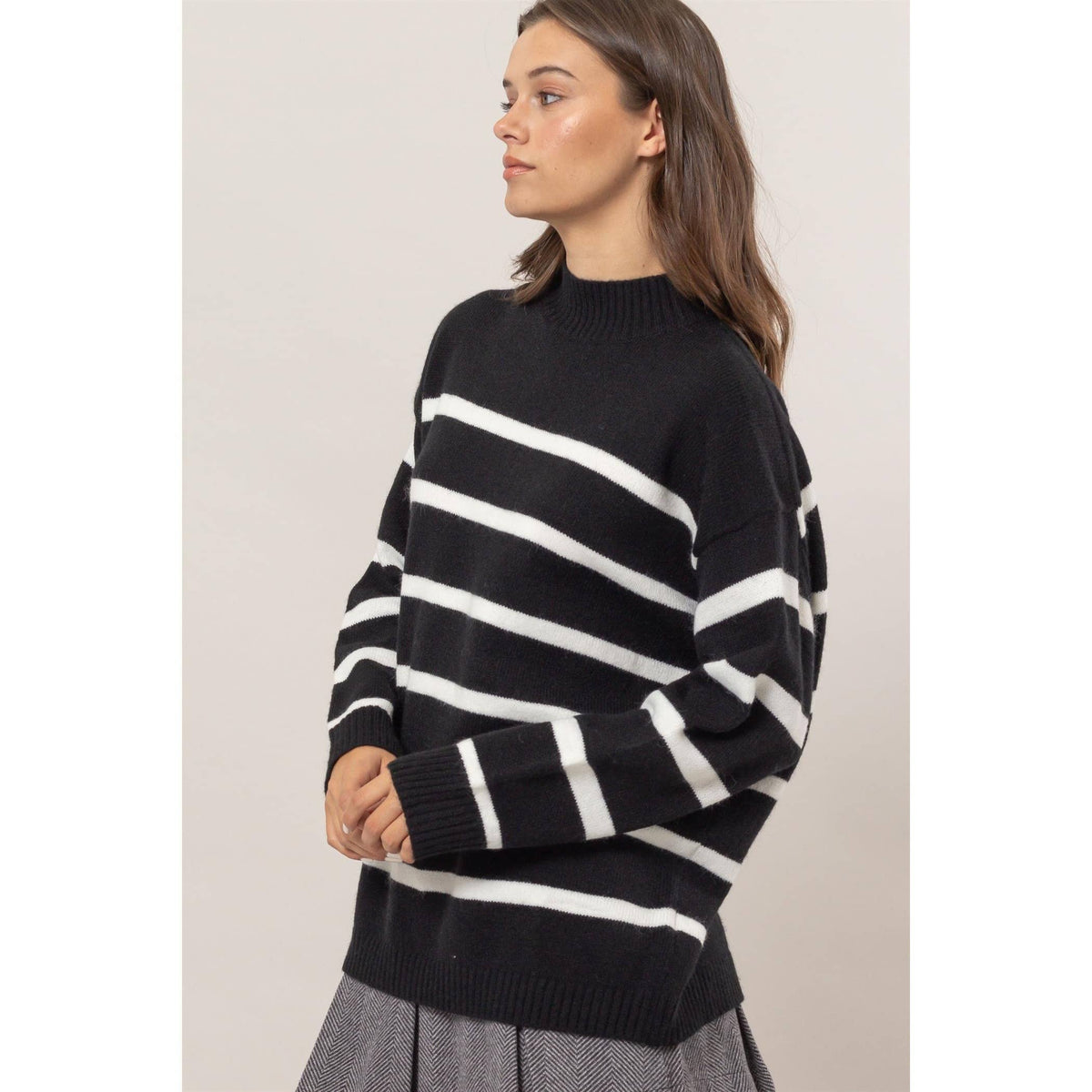 Stephie Striped Oversized Sweater