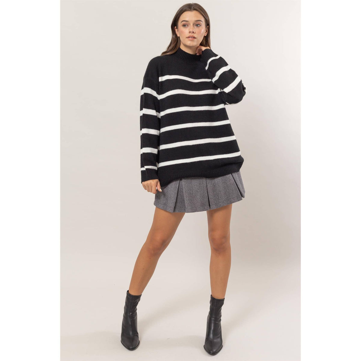 Stephie Striped Oversized Sweater